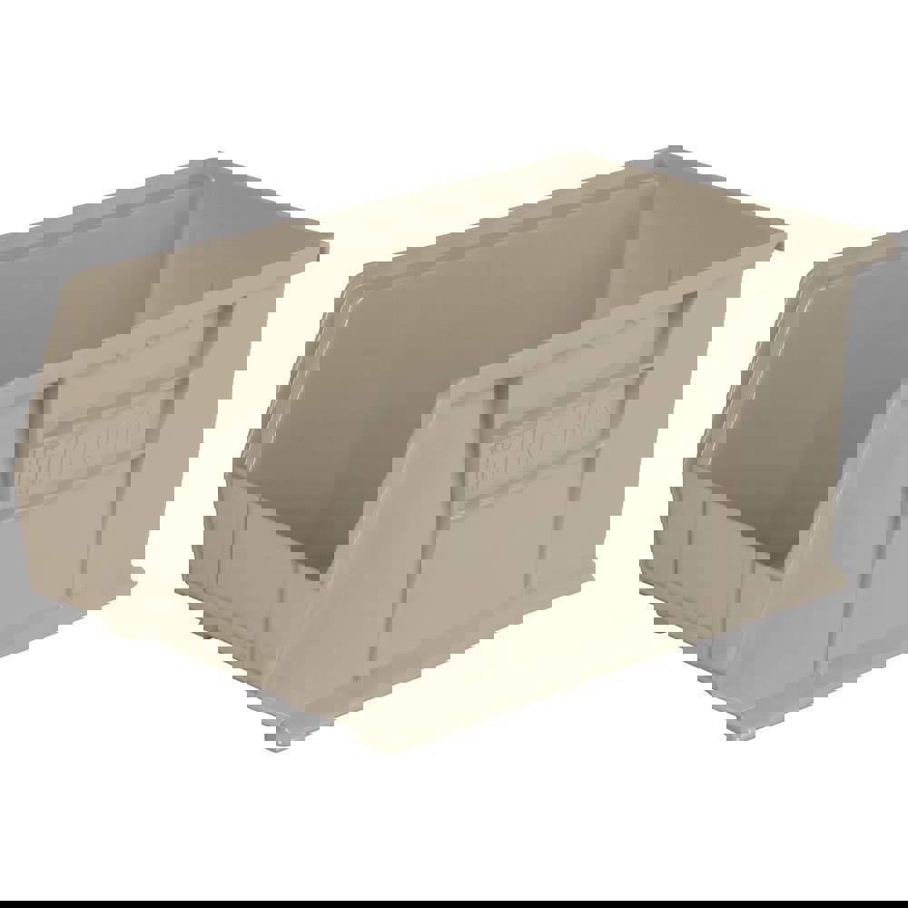 Plastic Hopper Stacking Bin: Gray